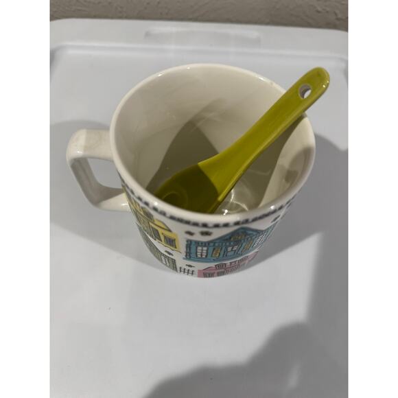 New Orleans Shotgun House Mug and Spoon - Picture 3 of 8
